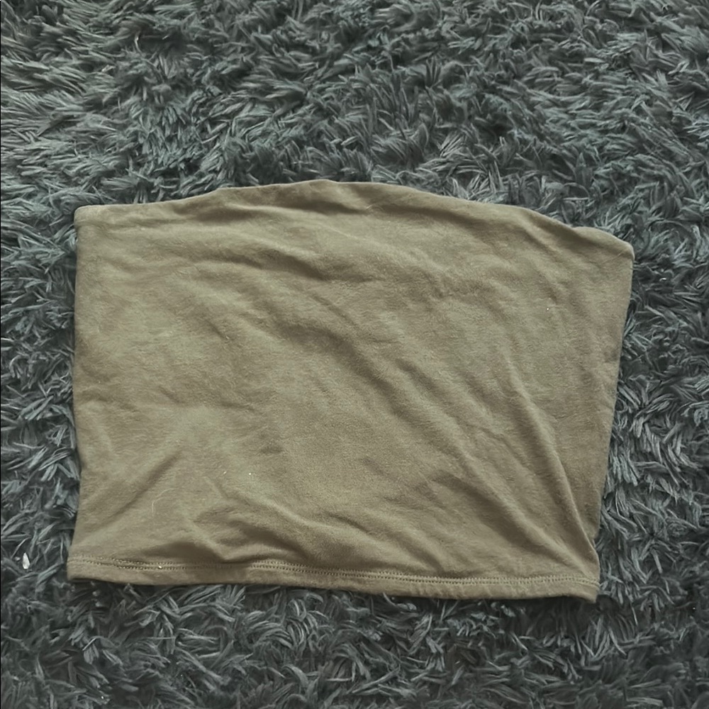 Olive Green Tube Top